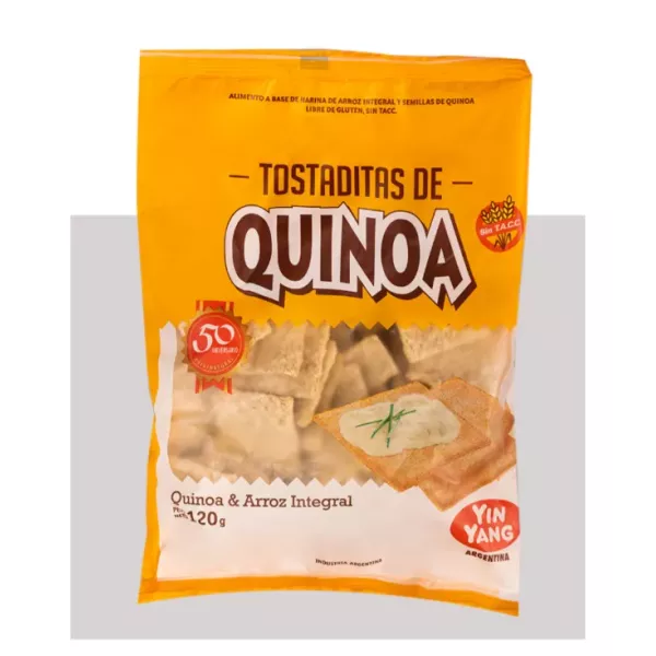 Yin yang Tostaditas de Quinoa
